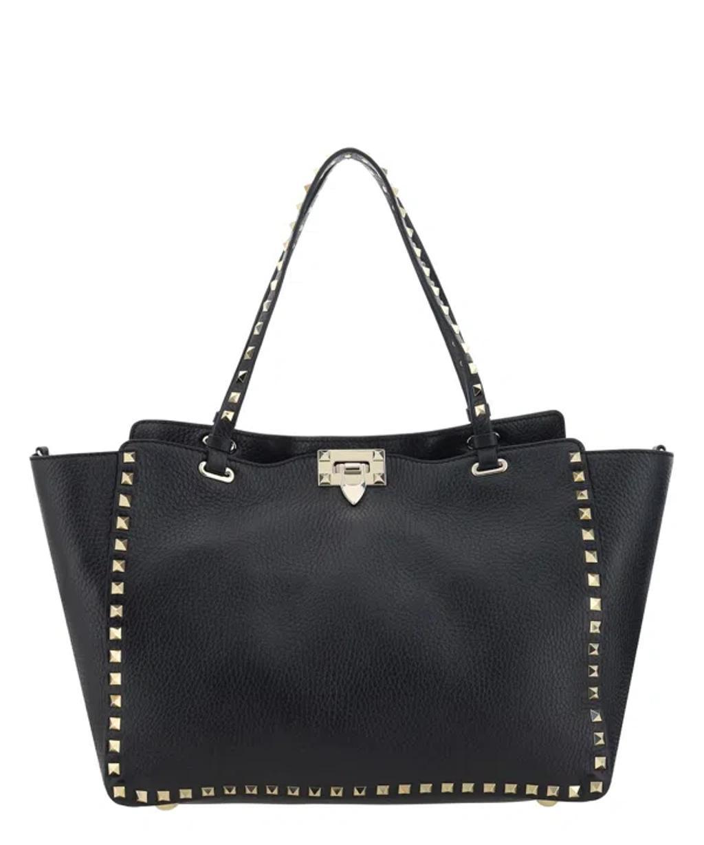 Rockstud Tote Bag In Black Product Image