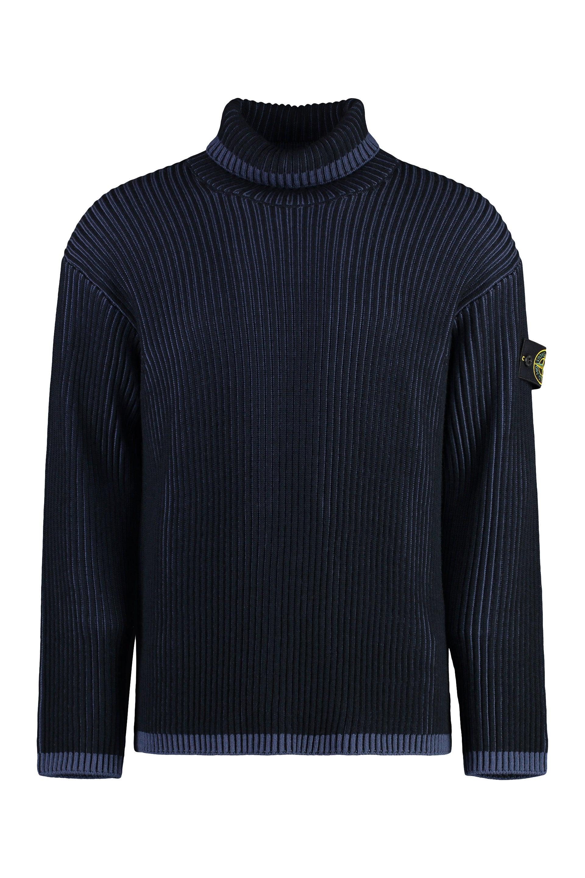 STONE ISLAND Virgin Wool Turtleneck Sweater Product Image