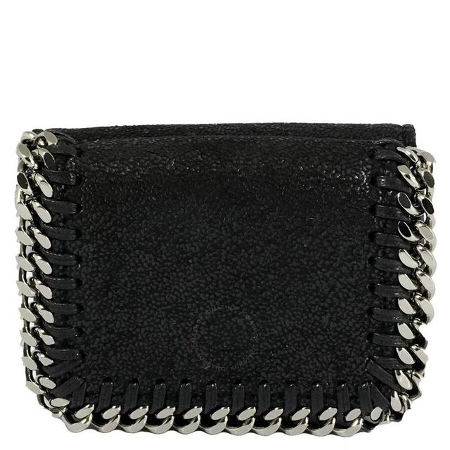 Black Ladies Falabella Small Flap Wallet Product Image