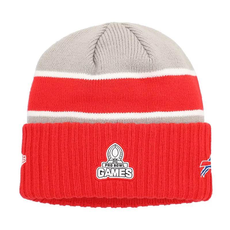 Mens New Era Gray Buffalo Bills 2024 Nfl Pro Bowl Cuffed Knit Hat Product Image