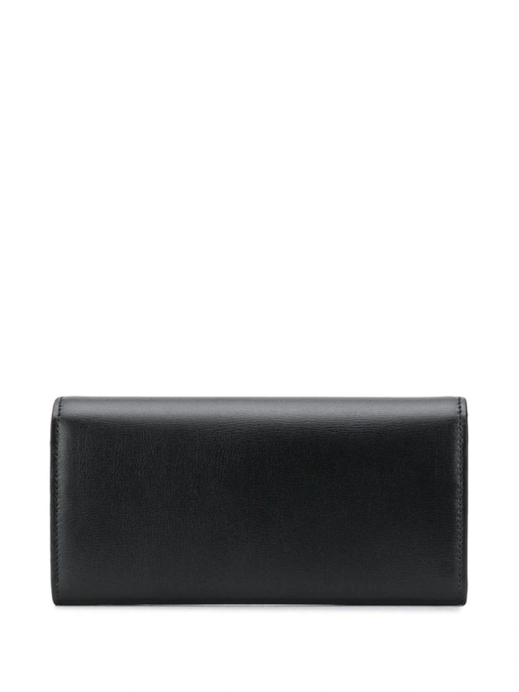 FERRAGAMO Vara Bow Continental Wallet In Black Product Image