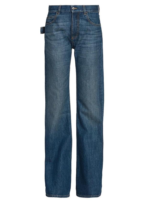 Womens Straight-Leg Cargo Jeans Product Image