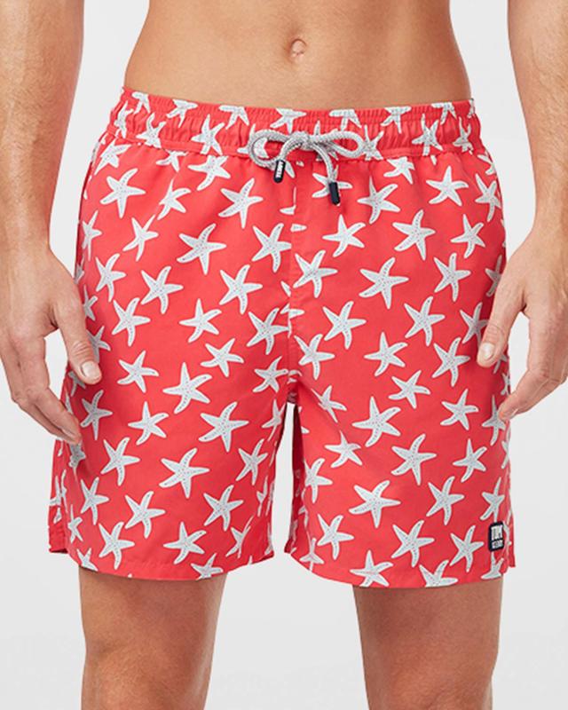 Mens Starfish-Print Swim Trunks Product Image