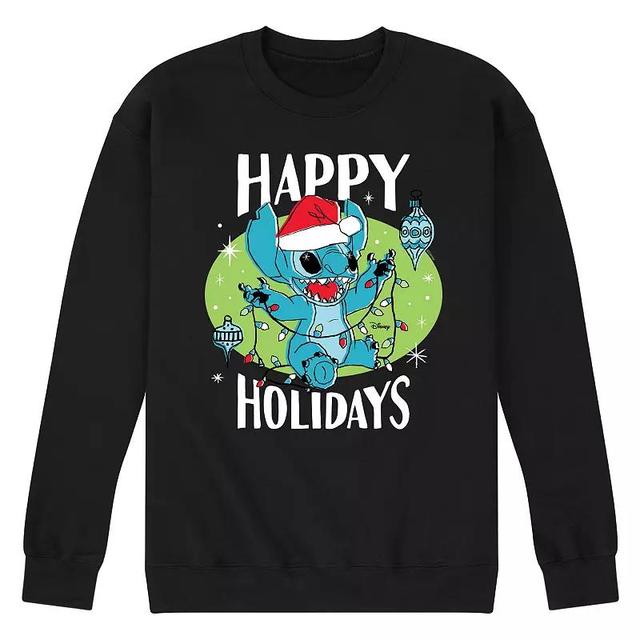 Disneys Lilo & Stitch Happy Holidays Tee, Mens Product Image