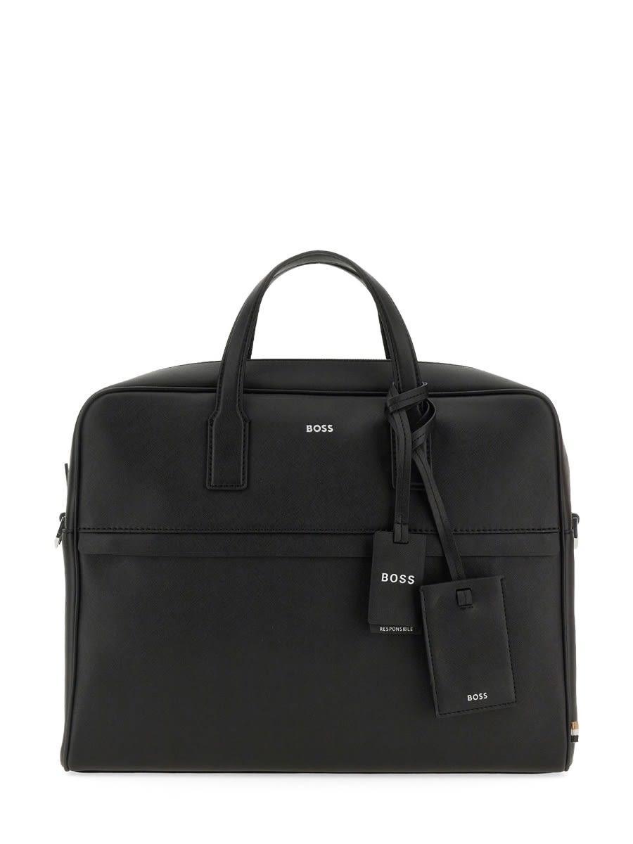 Document Bag With Logo In Black Product Image