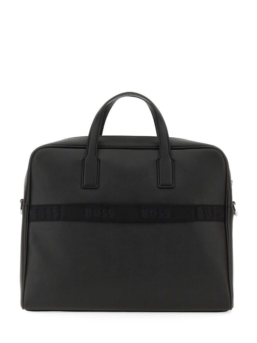 Document Bag With Logo In Black Product Image