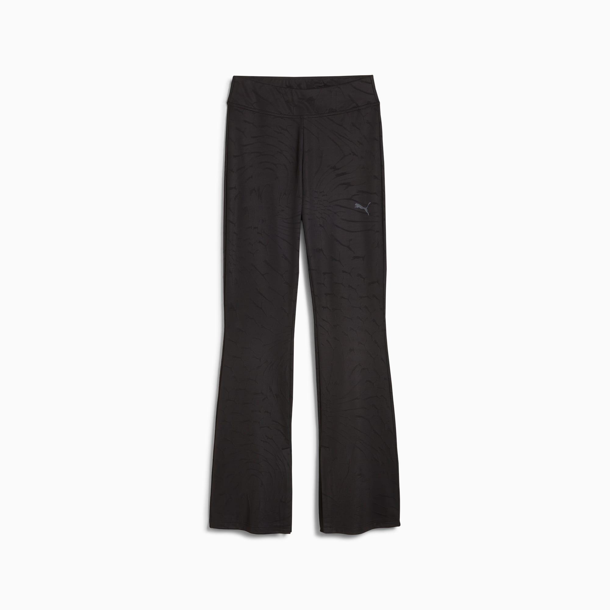 PUMA DARE TO Women's Textured Leggings in Midnight Plum/Aop Product Image