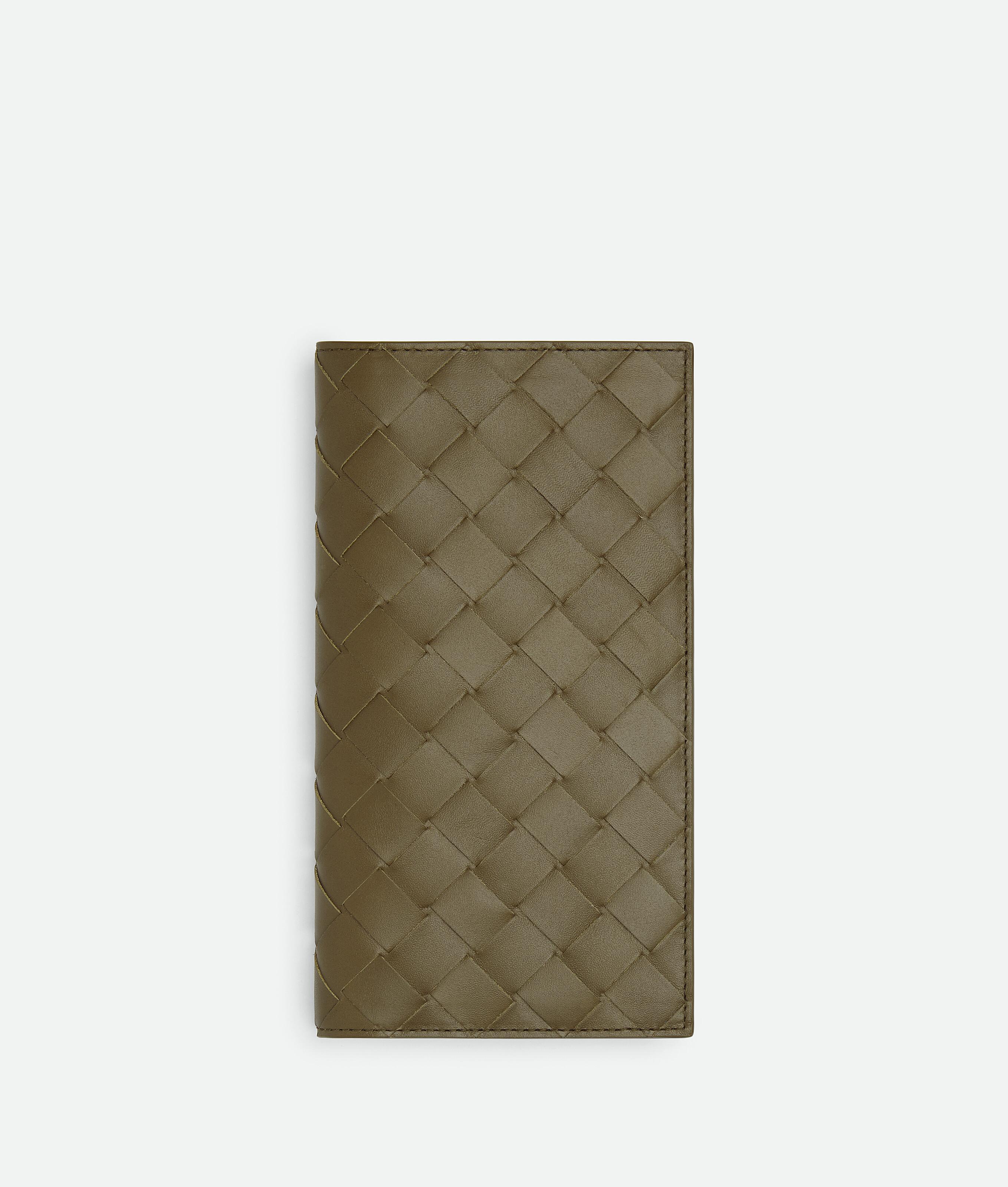 Men's Slim Intrecciato Long Wallet in Mud Product Image