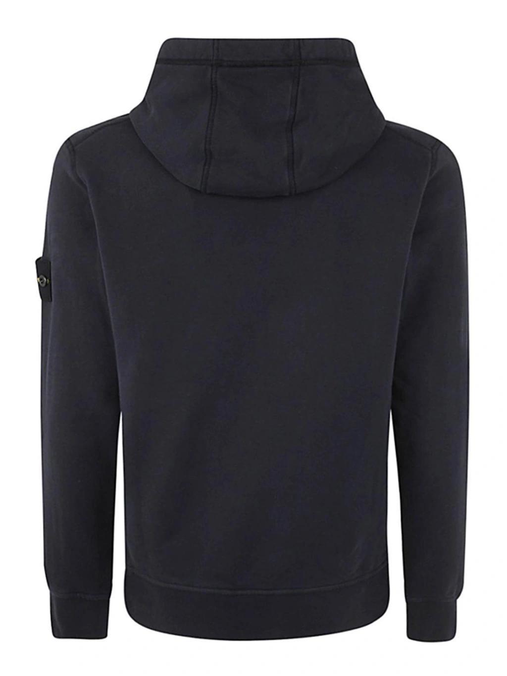 STONE ISLAND Hoodies Clothing In Black Product Image