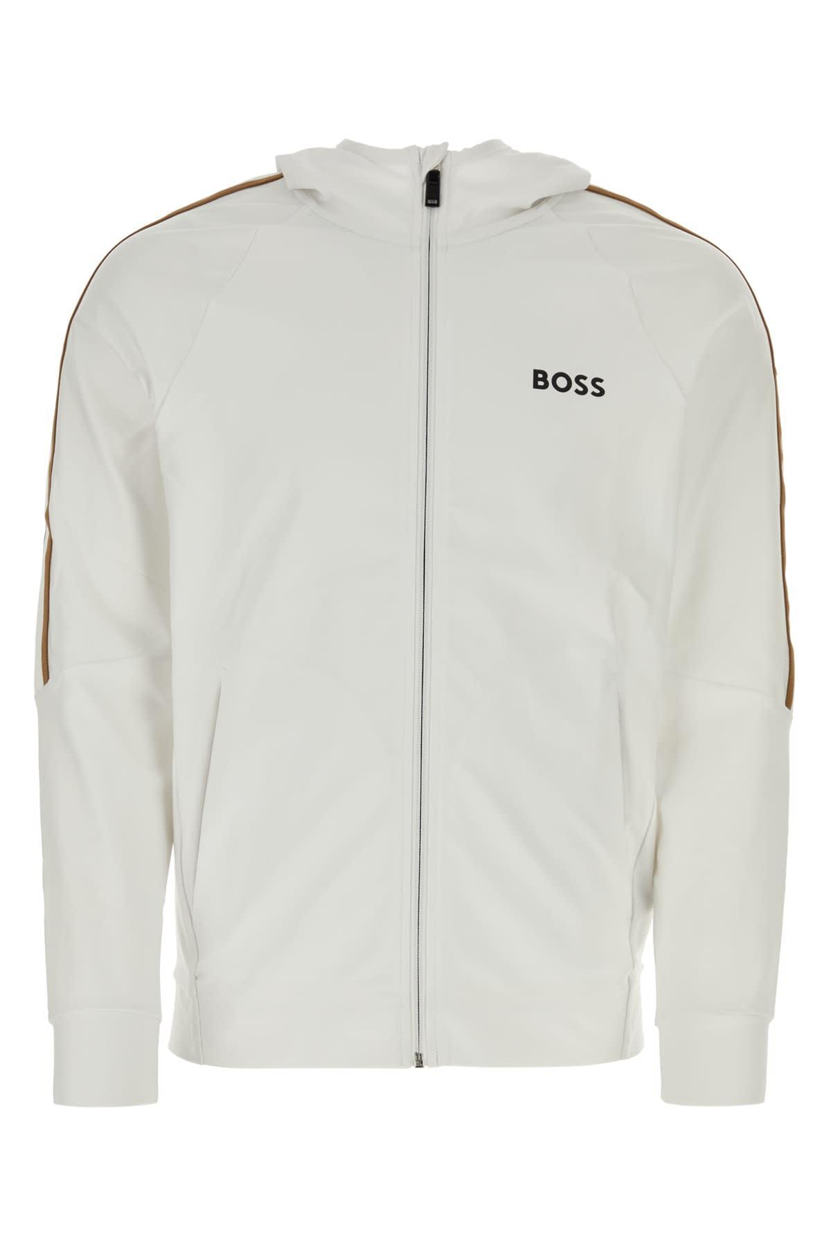 HUGO BOSS Boss Sweatshirts In White Product Image