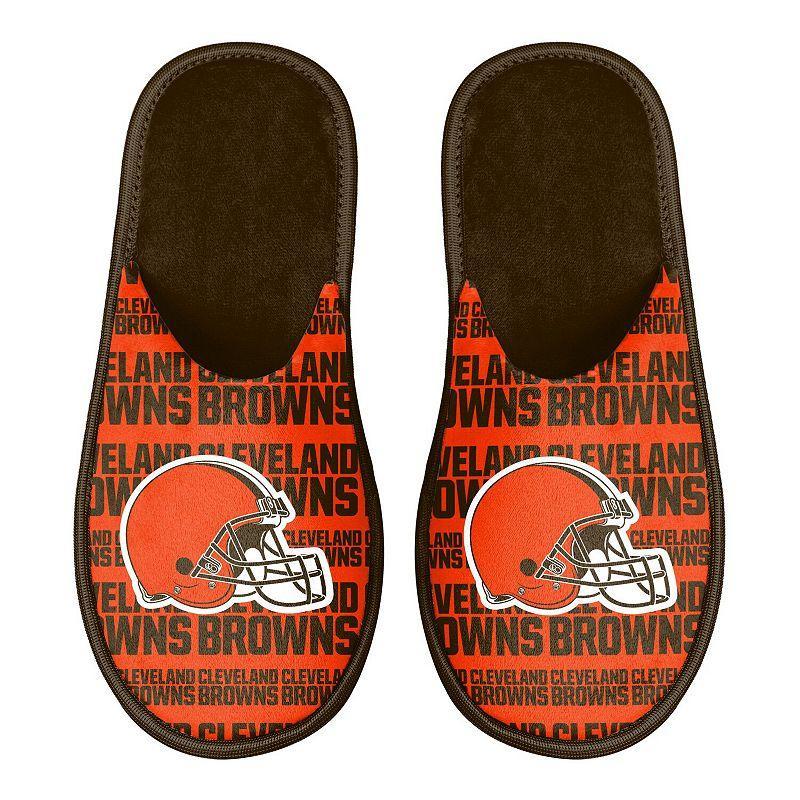 Mens FOCO Cleveland Browns Scuff Logo Slide Slippers Product Image