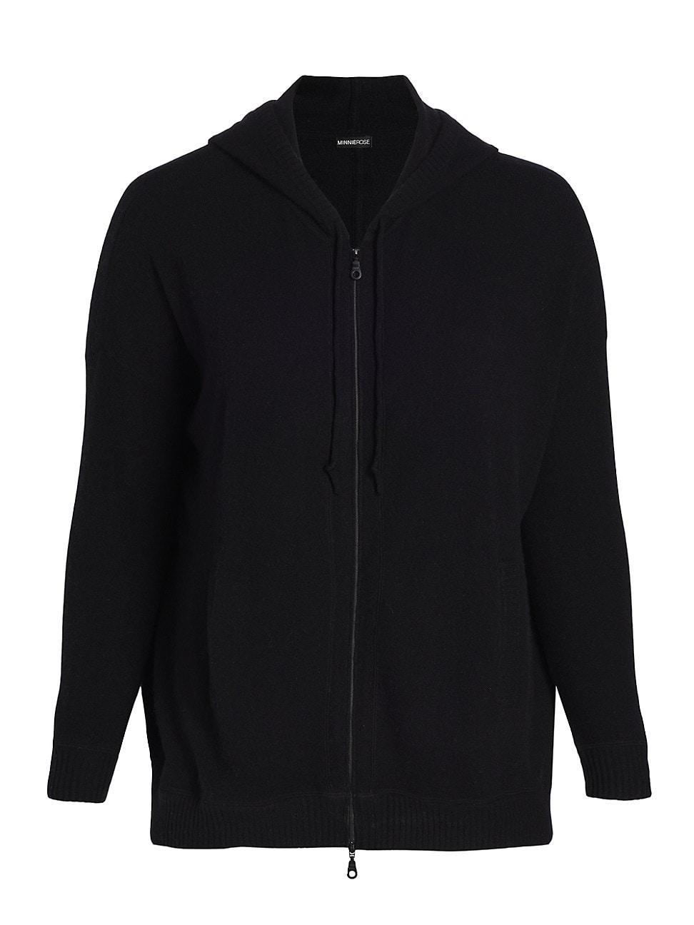 Womens Cashmere Zip-Up Hoodie Product Image