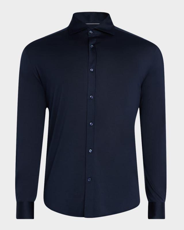 Men's Silk and Cotton Sport Shirt Product Image