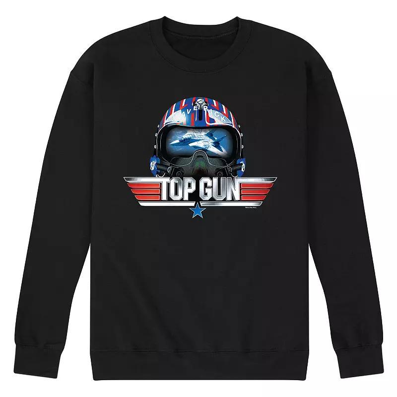 Mens Top Gun Maverick Helmet Sweatshirt Blue Product Image