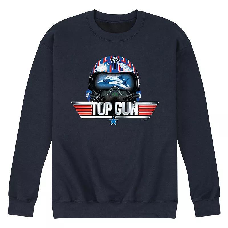 Mens Top Gun Maverick Helmet Sweatshirt Blue Product Image