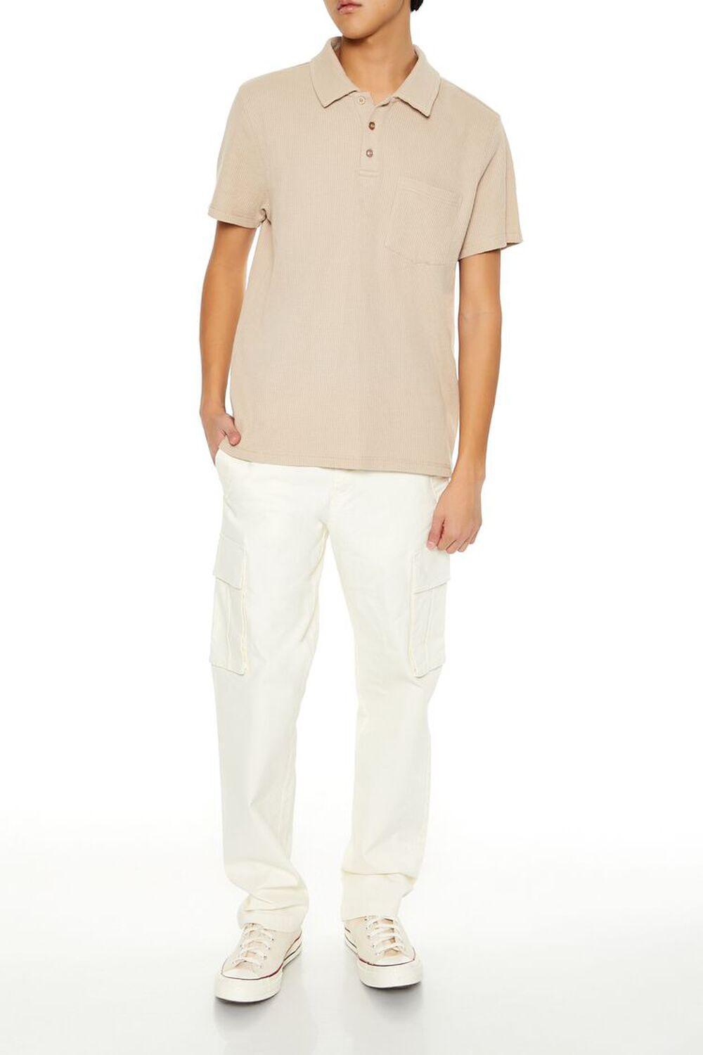 Textured Knit Pocket Polo Shirt | Forever 21 Product Image