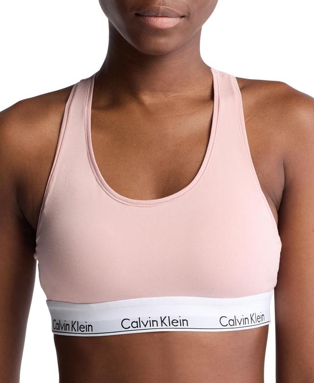 Calvin Klein Modern Cotton Unlined Bralette F3785, Womens Grey Gray Product Image