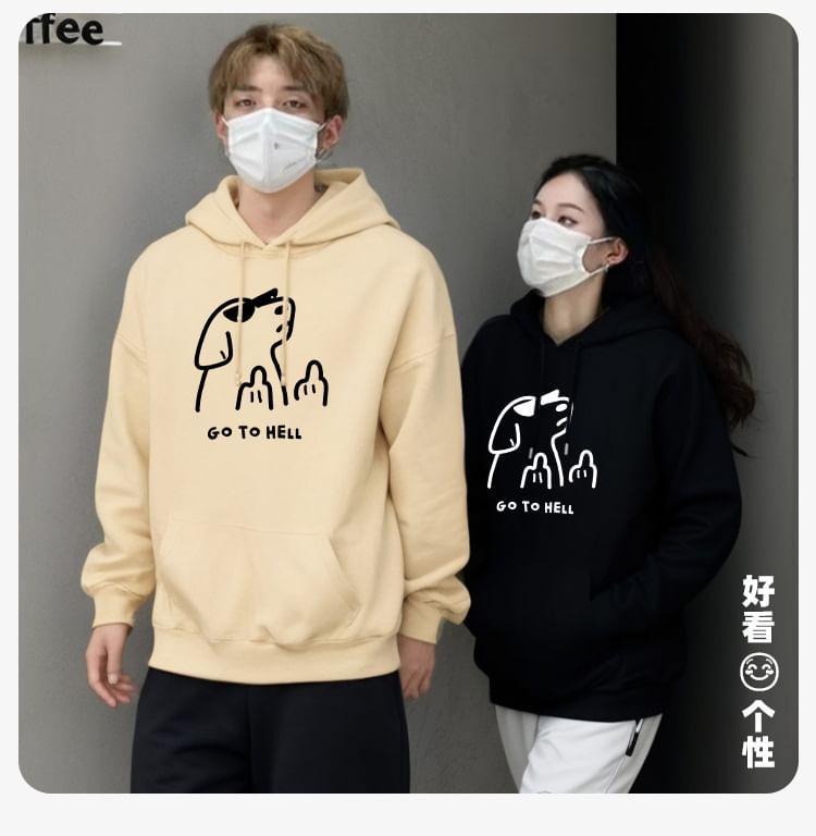 Cartoon Print Hoodie Product Image