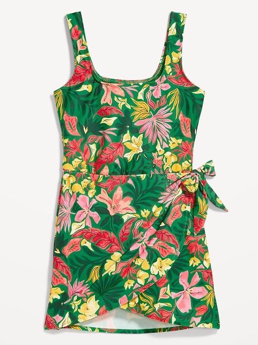 Side-Tie Swim Dress Product Image