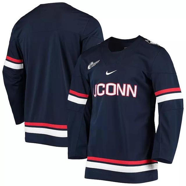 Mens Nike Navy UConn Huskies Replica Hockey Jersey - Navy Product Image