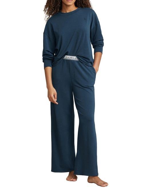 Polo Ralph Lauren Sweatshirt & Wide Leg Pajamas Product Image