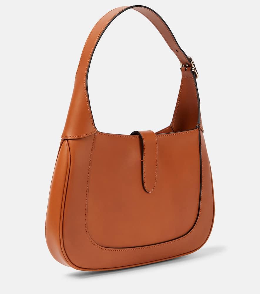 GUCCI Small Jackie Leather Shoulder Bag In Brown Product Image