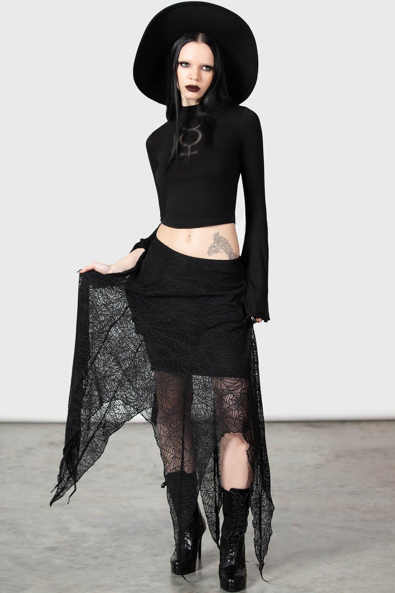 Caroline Skirt / Black / 92% Polyamide 8% Elastane Product Image