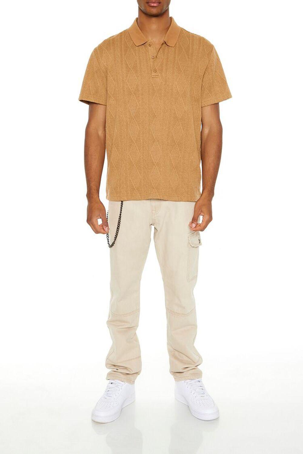 Textured Lace Polo Shirt | Forever 21 Product Image