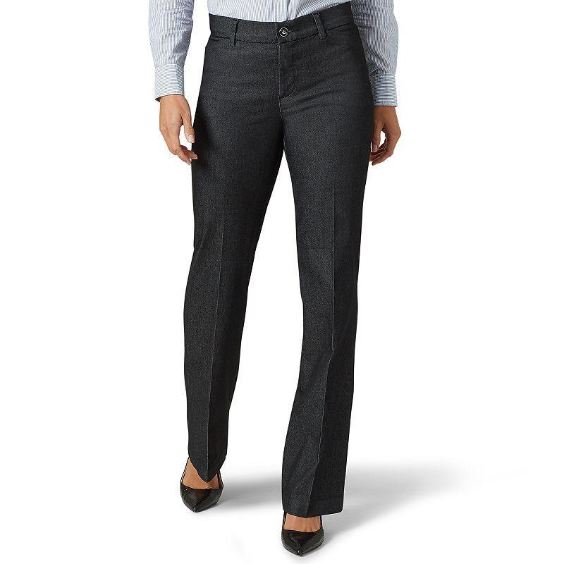 Womens Lee Flex Motion Trouser Pants Black Product Image