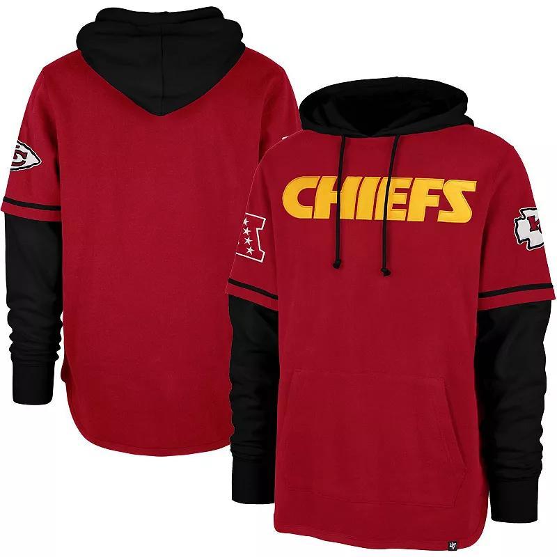 Mens 47 Brand Red Kansas City Chiefs Shortstop Pullover Hoodie Product Image