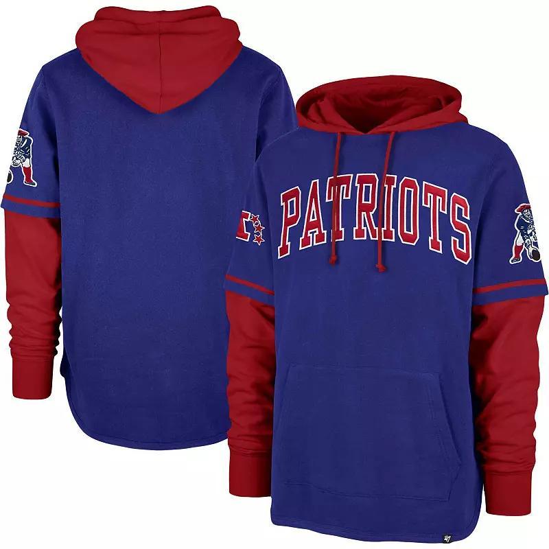 Mens 47 Royal New England Patriots Shortstop Pullover Hoodie Product Image