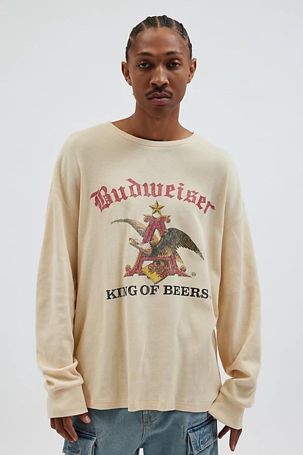 Budweiser Thermal Long Sleeve Tee Mens at Urban Outfitters Product Image