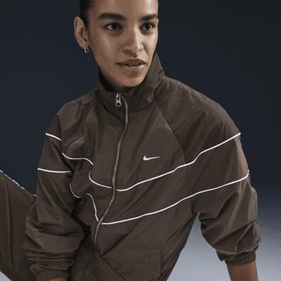 Nike Womens Nike Windrunner Woven Full-Zip Jacket - Womens Armory Navy/White Product Image