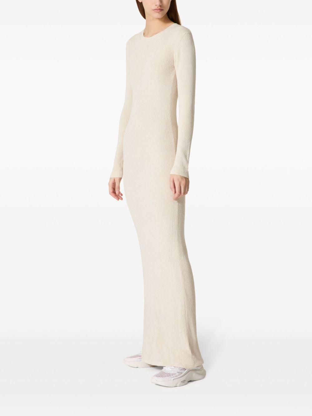 Silk Dress In Nude Product Image