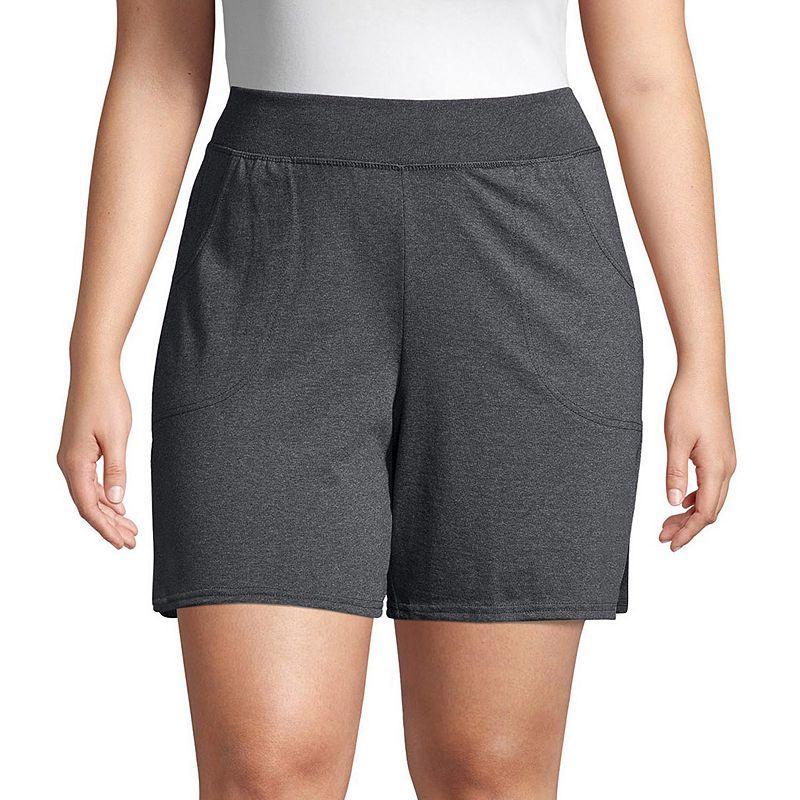 Plus Size Just My Size Pocket Jersey Shorts, Womens Product Image