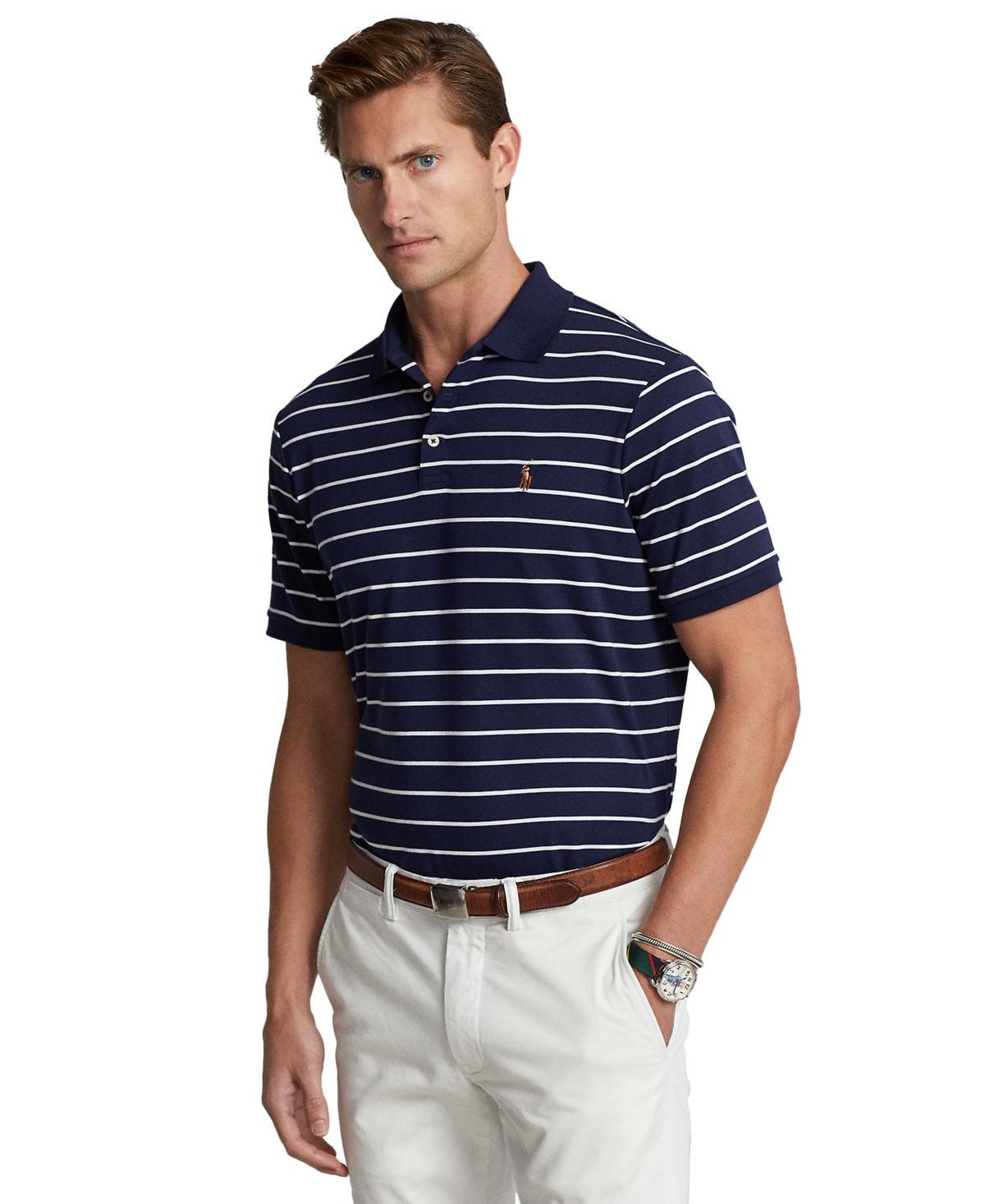 Polo Ralph Lauren Mens Classic-Fit Soft Cotton Polo Shirt - Sky Lavender Product Image