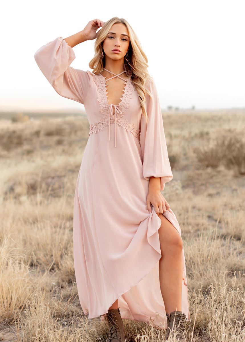 Niobe Dress in Blush Product Image