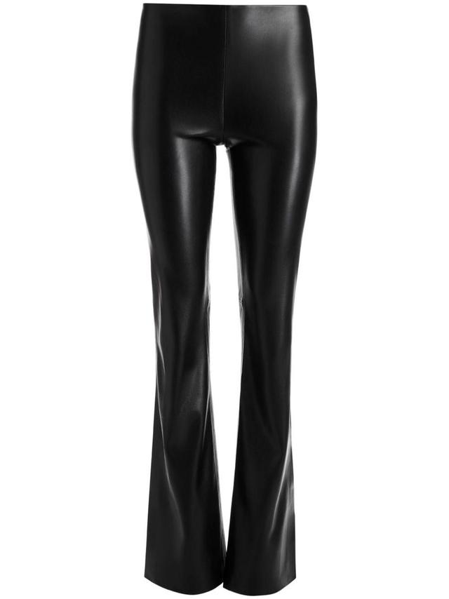 ALICE AND OLIVIA Tina Side-slit Flared Trousers In Schwarz Product Image