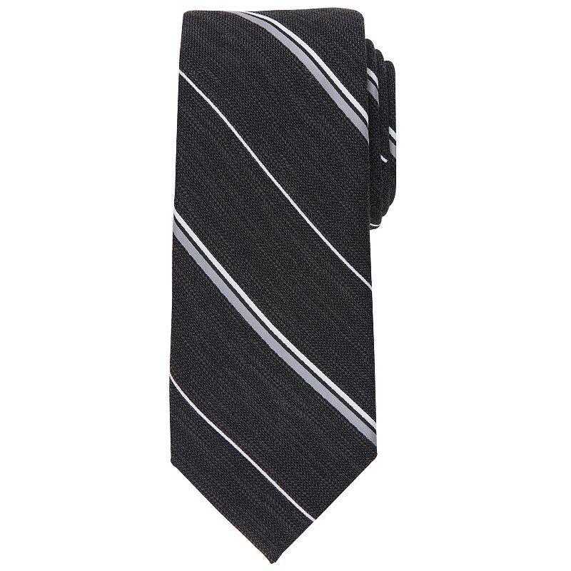 Mens Bespoke Striped Skinny Tie Product Image