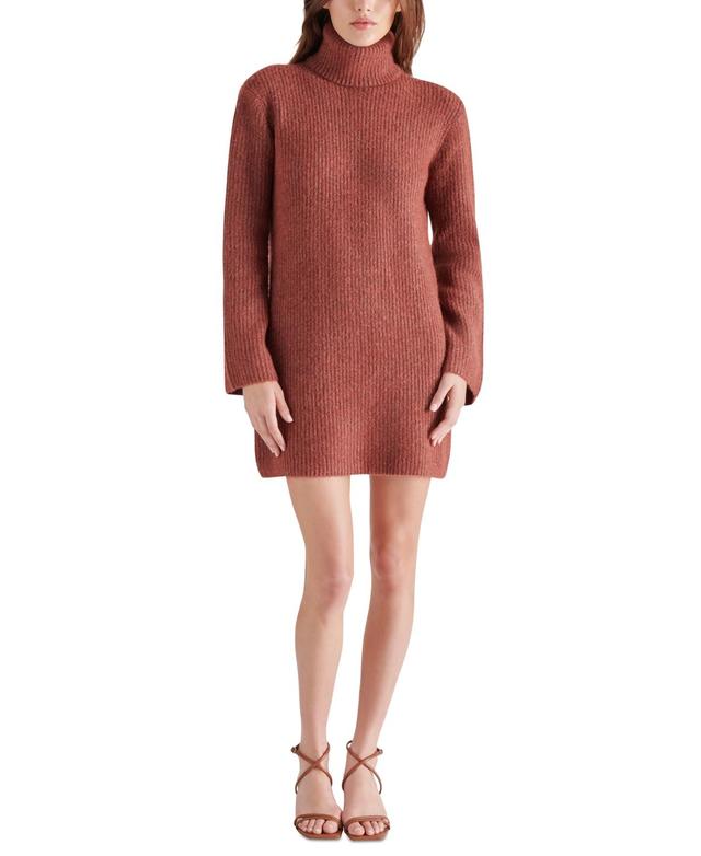 Steve Madden Womens Abbie Turtleneck Sweater Dress Product Image