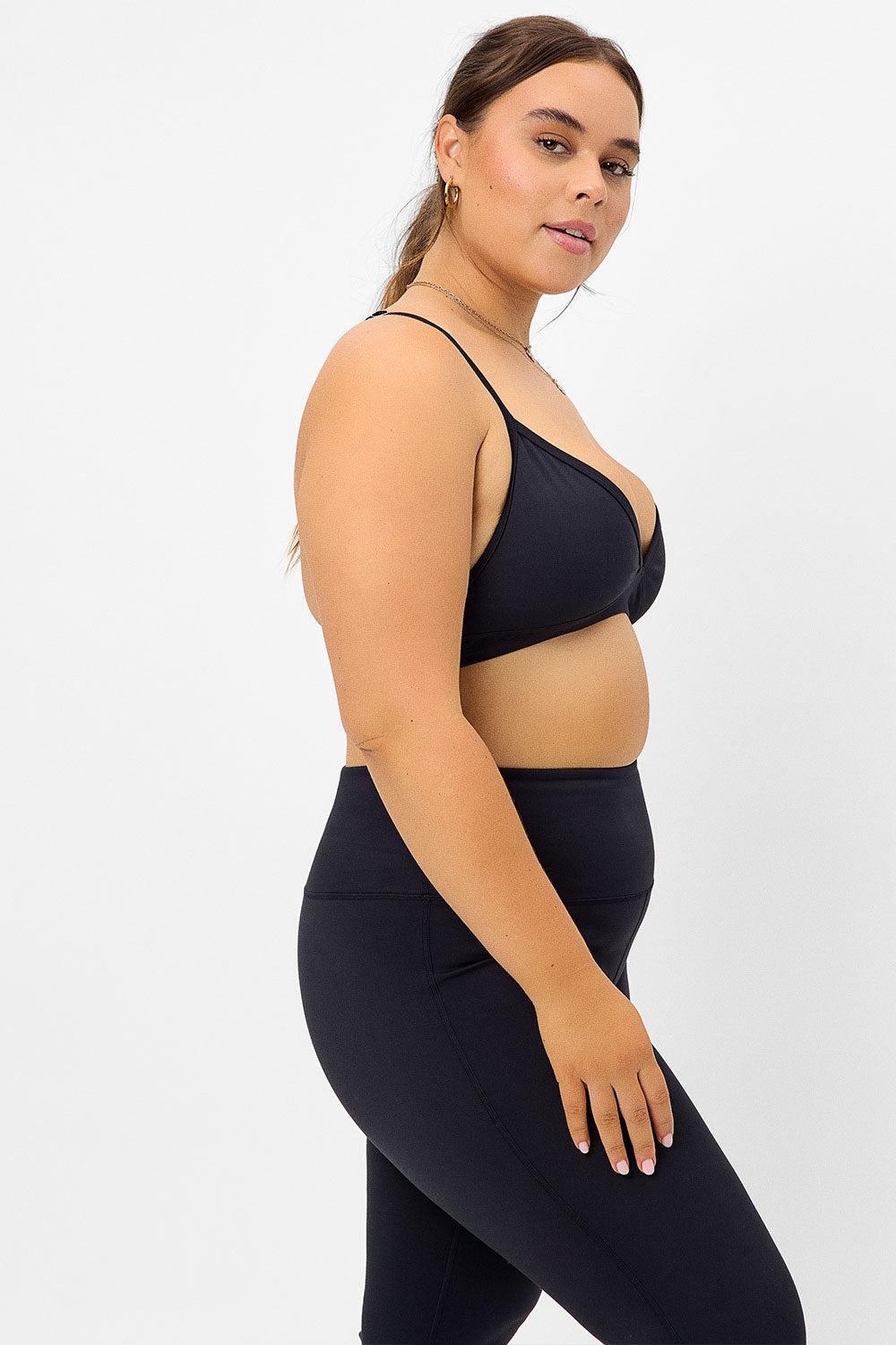 Billie Racerback Sports Bra - Black Product Image