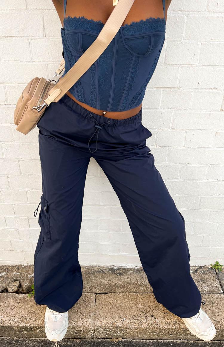 Bronx Navy Drawcord Cargo Pants Product Image