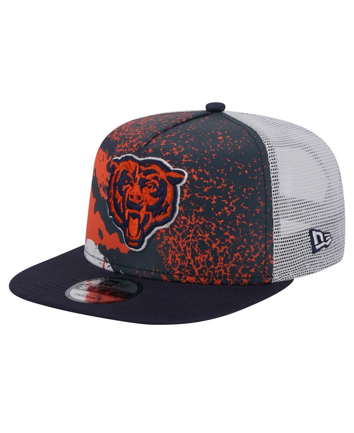 Mens New Era Chicago Bears Court Sport 9FIFTY Snapback Hat, Blue Product Image