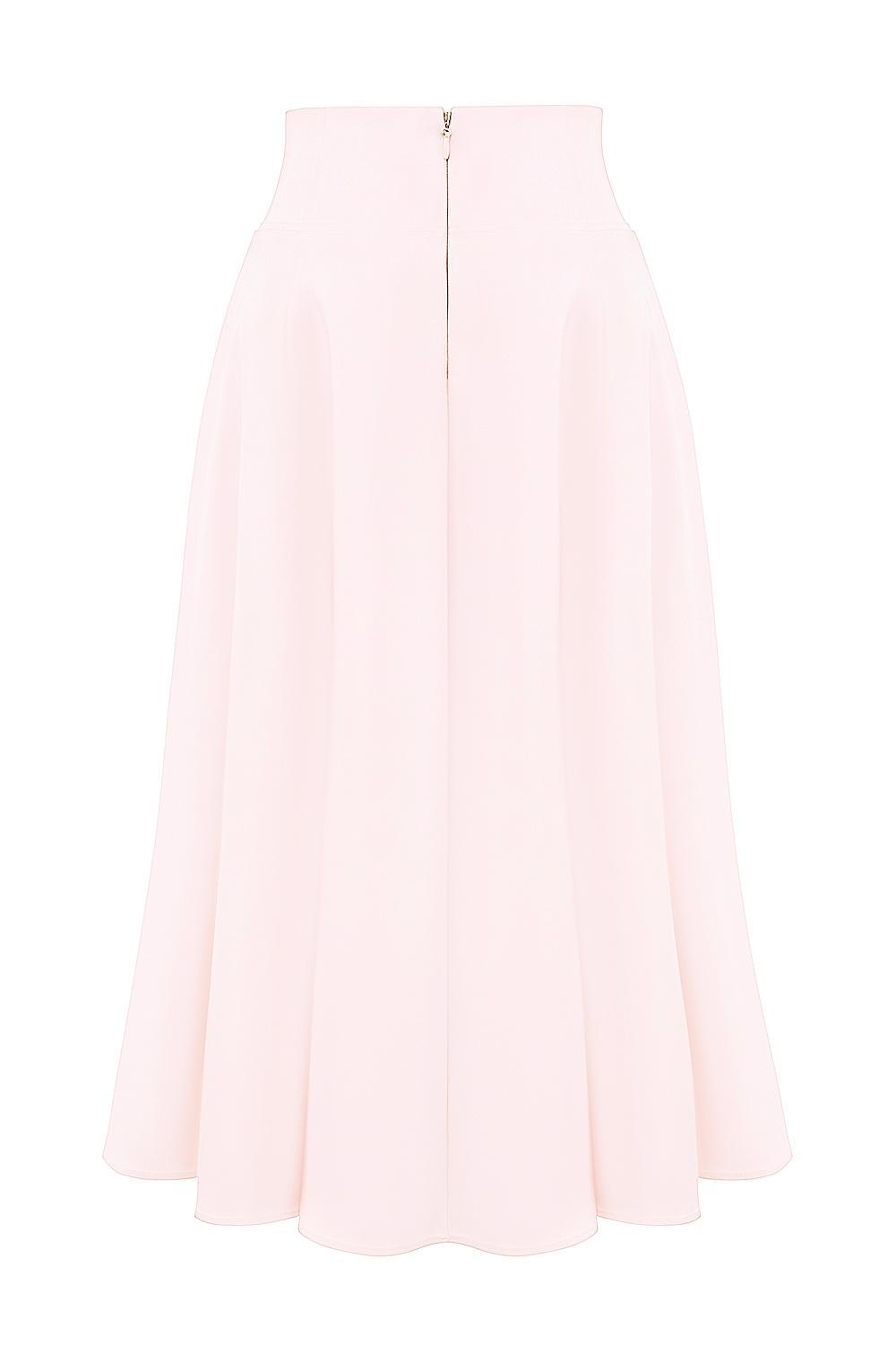 Rita Ballerina Pink A-Line Midi Skirt Product Image