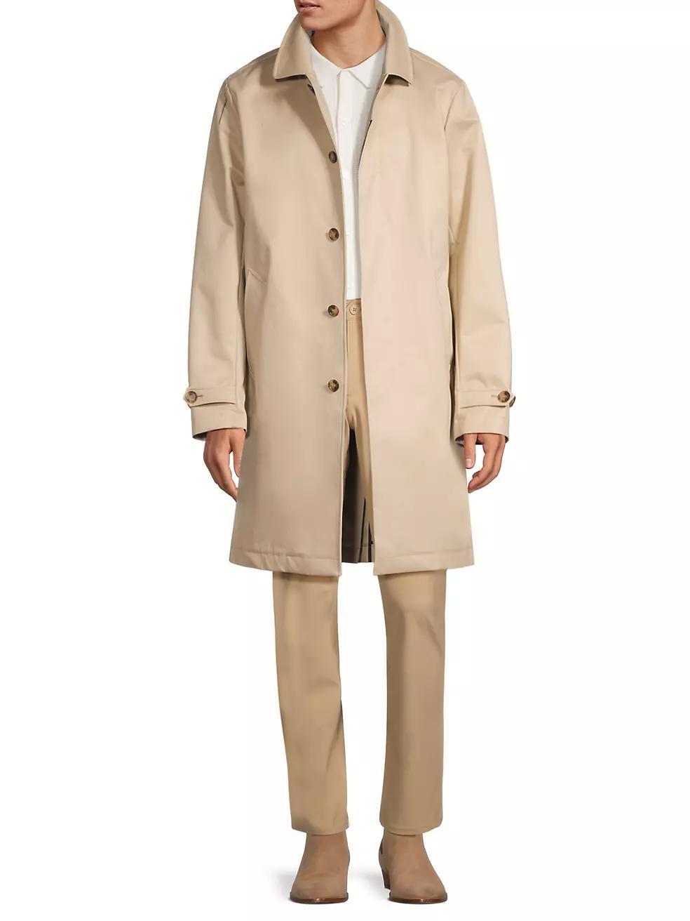 Balmacaan Cotton-Blend Coat Product Image