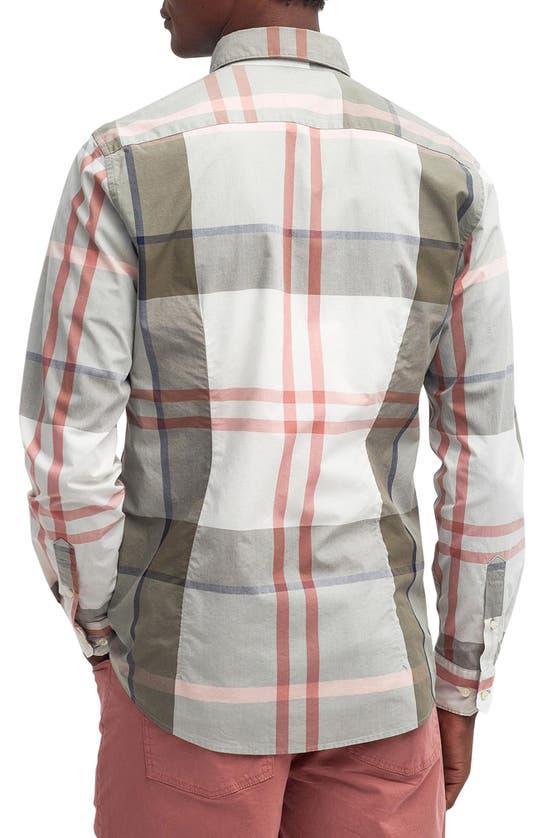 Harris Tailored Fit Plaid Cotton Button-down Shirt In Glenmore Olive Tartan Product Image