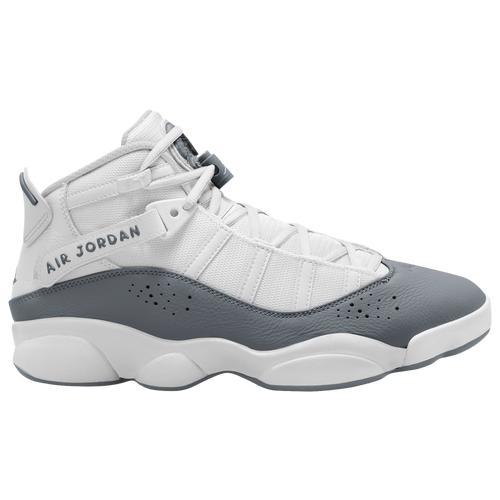 Jordan Mens Jordan 6 Rings - Mens Shoes White/White/Black Product Image