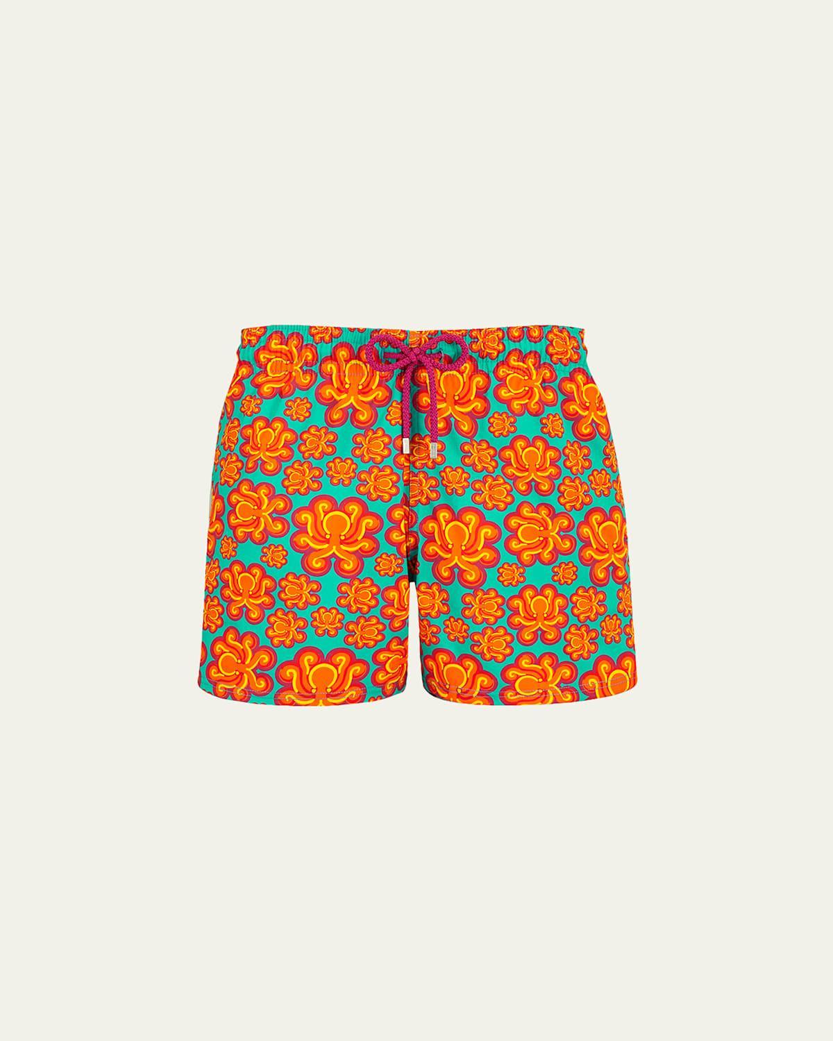 Mens Poulpes Neon Swim Shorts Product Image