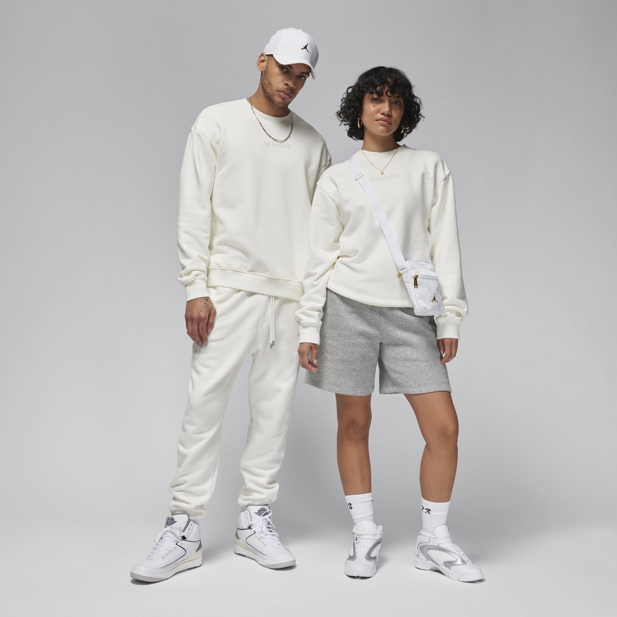 Jordan Mens Jordan Wordmark Fleece Crew - Mens Sail/Sail Product Image