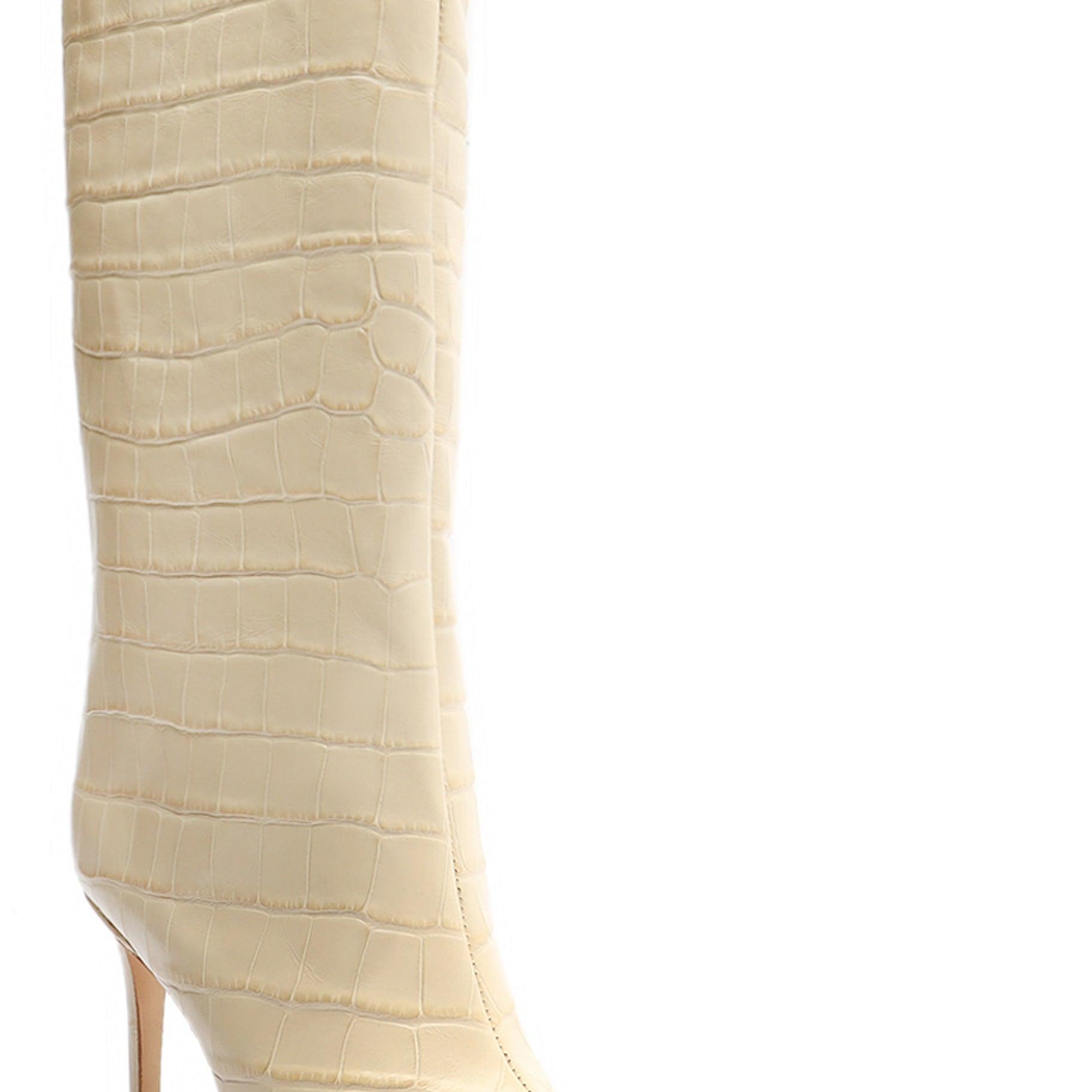 Maryana Crocodile-Embossed Leather Boot product image